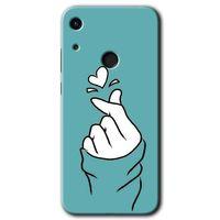 MRCİLETİSİM Huawei Y6s 2019 Kılıf HD Desen Baskılı Arka Kapak + Temperli Cam - Mutluluk