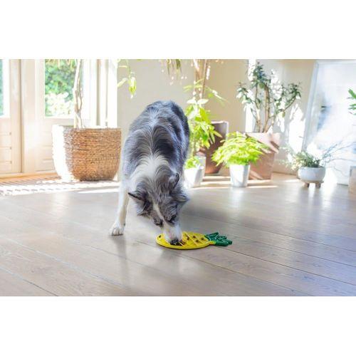 Beeztees Yavru Köpek Yaş Mama Yeme Oyuncağı, Ananas Şeklinde,Silikon, Sarı, 20x20cm