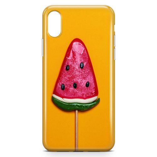 Apple iPhone XS Kılıf Karpuz Şekeri Arka Kapak Koruma Desenli Full Koruyucu