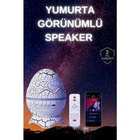 Yumurta Şeklinde Su Dalgalı Bluetooth Speaker Lamba Renkli Şarjlı