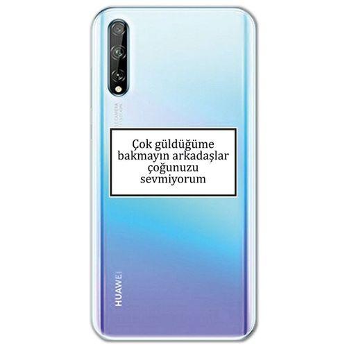 Huawei Y8P Kılıf HD Yazı Baskılı Silikon Arka Kapak - Yazı 15