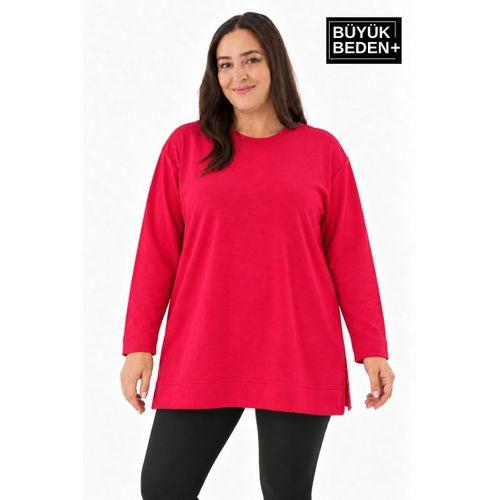 Kadın Tunik Büyük Beden ince Sweatshırt SPR26BTK990