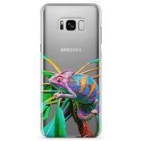 Samsung Galaxy S8 Plus Kılıf İguana Arka Kapak Koruma Desenli Full Koruyucu