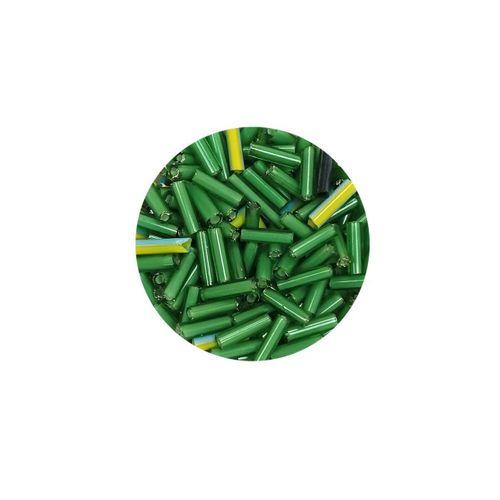 Uzun Boru Kesme Boncuk Çap 2mm Uzunluk 10 mm - 60 Gram - Yeşil - BNC295