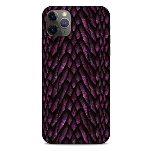 Apple Iphone 11 Pro Max Kılıf Dragons (7) Telefon Kılıfı Ejderha Skin Bordo