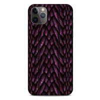 Apple Iphone 11 Pro Max Kılıf Dragons (7) Telefon Kılıfı Ejderha Skin Bordo