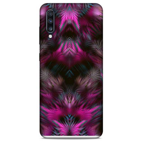 Samsung Galaxy A70s Kılıf Desenli Özel Seri Tüyler (40) Fit Silikon Kılıf