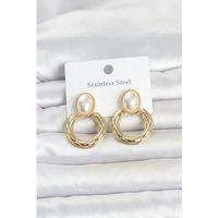 316L Çelik Gold Renk Vintage Model Kadın Küpe