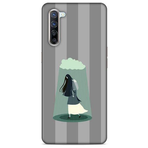 Oppo Reno 3 Pro 5g Kılıf Depresyon (20) Koruyucu Kılıf Bej Siyah