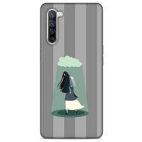 Oppo Reno 3 Pro 5g Kılıf Depresyon (20) Koruyucu Kılıf Bej Siyah