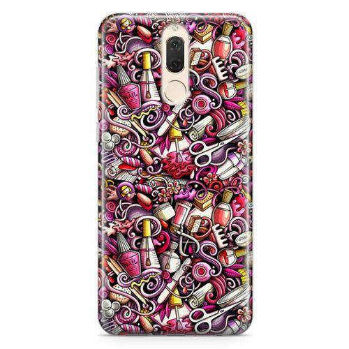 Huawei Mate 10 Lite Kılıf Manikur Pedikür Kozmetik Arka Kapak Koruma Desenli Full Koruyucu
