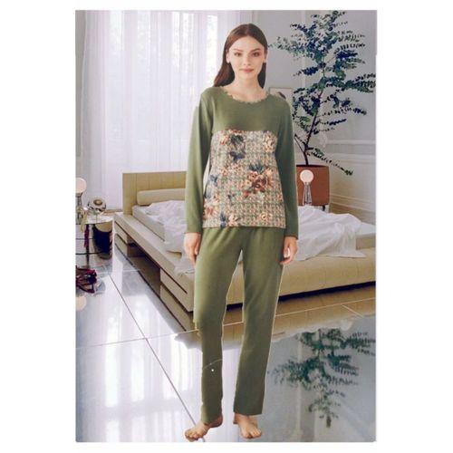 Kadın Uzun Kol Soft Pamuklu Kışlık Pijama Takımı