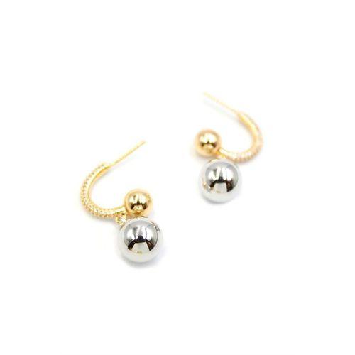 Top Halka Küpe - Gümüş