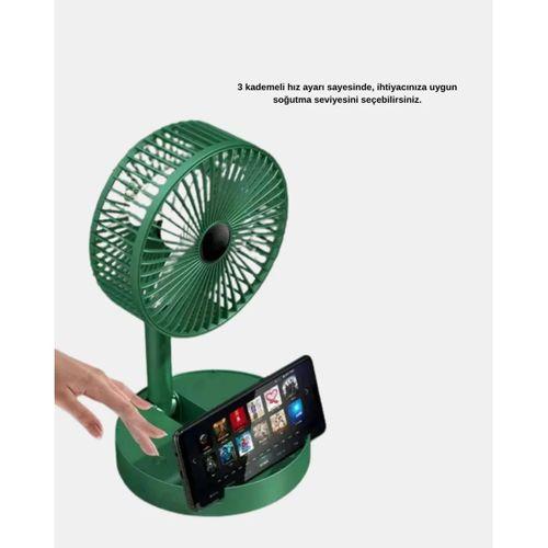 Taşınabilir Katlanabilir Mini Fan 3 Kademeli Şarj Edilebilir
