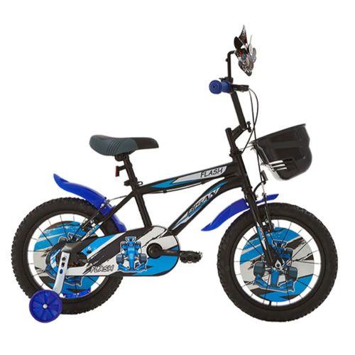 Bisan Flash 16 Jant Çocuk Bisikleti Siyah-Mavi