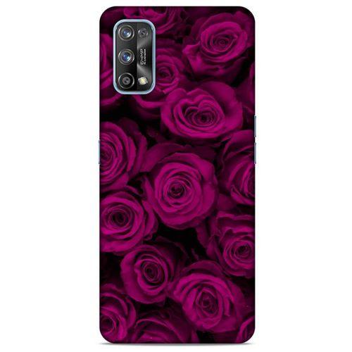Realme 7 Pro Uyumlu Kılıf Mor Delisi (33) Hybrid Kılıf Güller