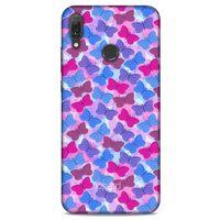 Huawei Y9 2019 Kılıf Kelebek Etkisi (21) Koruyucu Kapak Yeşil Kırmızı