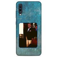 Samsung Galaxy A70 Kılıf Atatürk (30) Silicone Case Turkuaz Taş