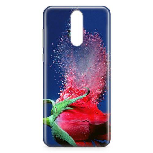 Huawei Mate 10 Lite Kılıf Gül Kırıkları Arka Kapak Koruma Desenli Full Koruyucu