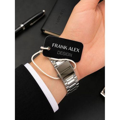 Frank Alex Design Erkek Kol Saati Çelik Kordon Takvimli Kadran Şık Premium 2 Yıl Garantili E07275.3