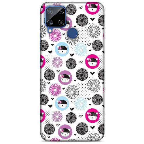 Lopard Oppo Realme C15 Uyumlu Kılıf Kediler (1) Kılıfı Mavi Pembe