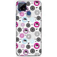 Lopard Oppo Realme C15 Uyumlu Kılıf Kediler (1) Kılıfı Mavi Pembe