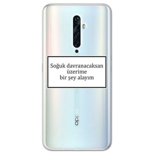 Oppo Reno 2z Kılıf HD Yazı Baskılı Silikon Arka Kapak - Yazı 8