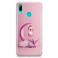 Huawei Y9 2019 Kılıf Pembe Süsler Arka Kapak Koruma Desenli Full Koruyucu