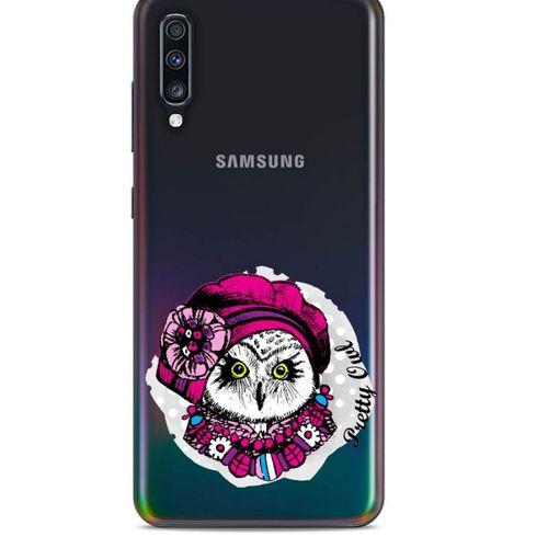 Zoologix (91) Samsung Galaxy A9 2018 Şeffaf Kılıf Silikon Desenli
