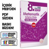 2026 8 Sınıf LGS Matematik MEB Çalışma Kitabı Soru Bankası (Renkli Baskı A4 Boyutlu) BASKI ÜCRETİ