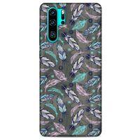 Huawei P30 Pro Kılıf Desenli Özel Seri Tüyler (6) Silikon Kılıf