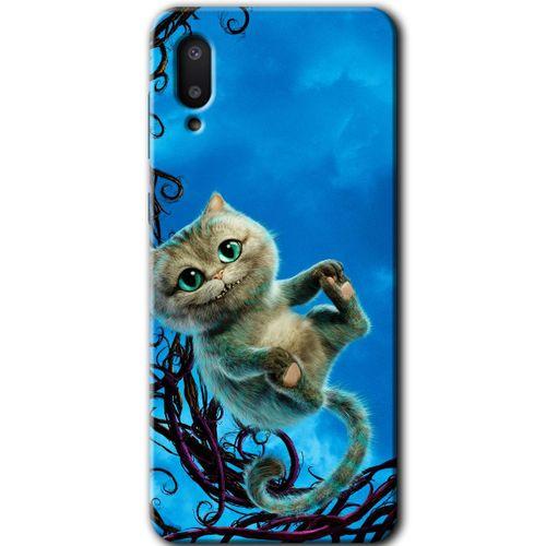 MRCİLETİSİM Samsung Galaxy A02 Kılıf Baskılı Kapak - Çılgın Kedi +Tam Ekran Koruyucu