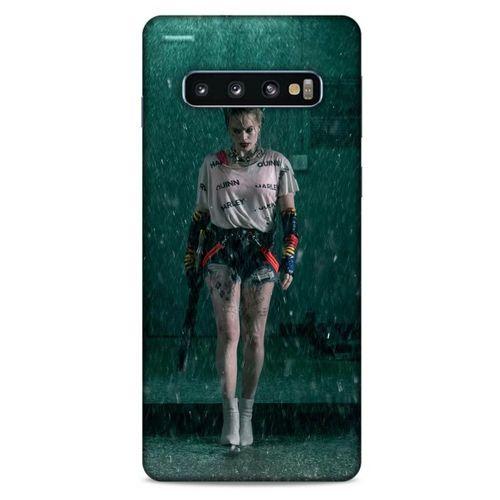 Samsung Galaxy S10 Uyumlu Kılıf Harley Quinn (12) Koruyucu Silikon Yeşil Yağmur
