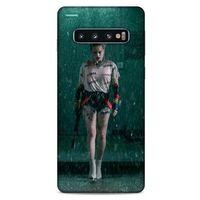 Samsung Galaxy S10 Uyumlu Kılıf Harley Quinn (12) Koruyucu Silikon Yeşil Yağmur