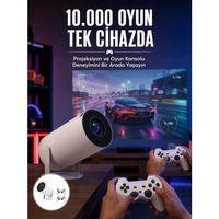 Projeksiyon Cihazı Video Oyun Konsolu 8 Gb Hafıza Lcd Ekran Kumandalı Yeni Nesil