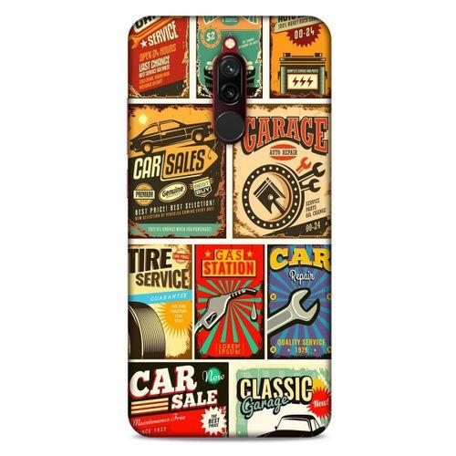 Retro (19) Desen Kılıfları Renkli Xiaomi Redmi 8 Kılıf