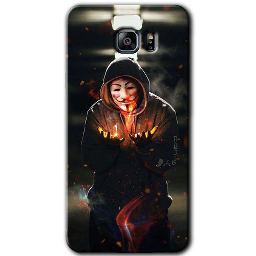 Galaxy Note 5 Kılıf HD Desen Baskılı Arka Kapak - V for Fire + Kırılmaz Cam