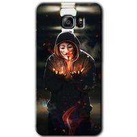 Galaxy Note 5 Kılıf HD Desen Baskılı Arka Kapak - V for Fire + Kırılmaz Cam