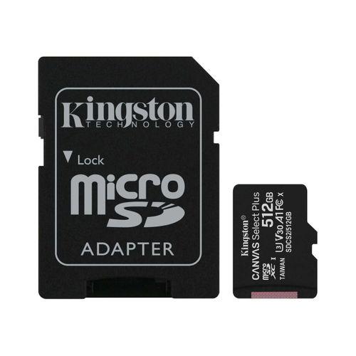 Kingston Sdcs3-1tb 1tb Microsdxc Canvas Select Plus Gen3 150mb-s A1 Card + Adapter Hafıza Kartı