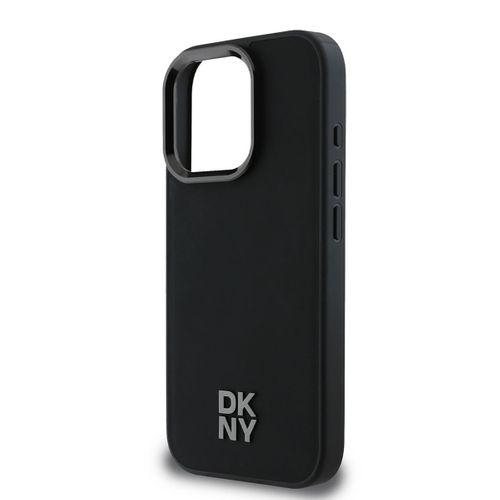 Apple iPhone 16 Pro Max Kılıf DKNY Orjinal Lisanslı M-safe Şarj Özellikli Metal Logolu PU Deri Plain Kapak