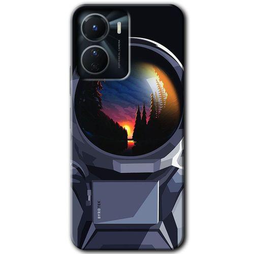 Vivo Y16 Kılıf HD Desen Baskılı Arka Kapak - Astronot