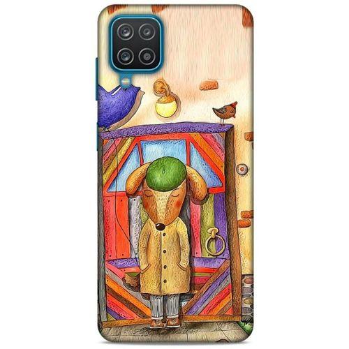 Lopard Samsung Galaxy A12 Uyumlu Kılıf Depresyon (27) Tasarımlı Kılıf