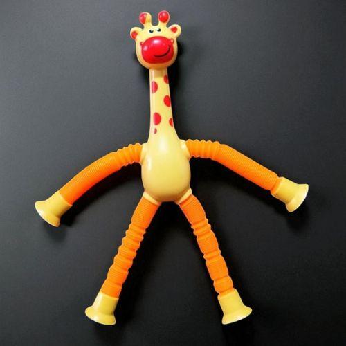 3 PCS GİRAFFE ANIMAL POP TUBES PEMBE MAVİ TURUNCU ZÜRAFA TELESKOPİK UZAYAN ZÜRAFA STRES OYUNCAĞI