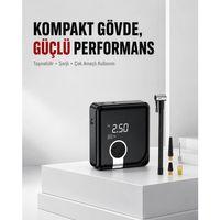 6000mah Bataryalı Type-c Diyafram Tip Kompresör Led Işıklı