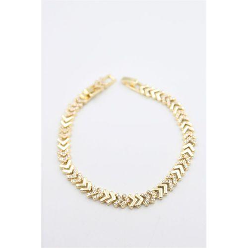 Taşlı Bileklik - Altın