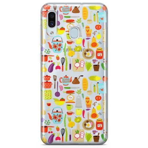 Samsung Galaxy A40 Kılıf Pratik Mutfak Gereçleri Arka Kapak Koruma Desenli Full Koruyucu