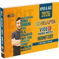 2026 MEB AGS KPSS Mehmet Eğit Coğrafya Video Ders Notları Eğit Akademi
