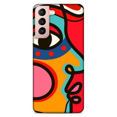 Lopard Samsung Galaxy S21 Uyumlu Kılıf Soyut Sanat (9) Baskılı Kılıf