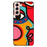 Lopard Samsung Galaxy S21 Uyumlu Kılıf Soyut Sanat (9) Baskılı Kılıf