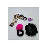 Renkli Desenli Taç Toka Bandana Set